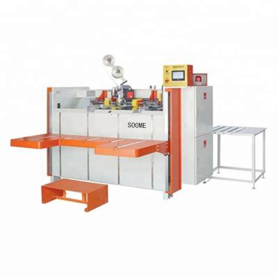 China 4 Or Carton Box Stapler 6 Corner Stitching Machine One Piece Corrugated Cardboard Stapler Nailing Machine for sale