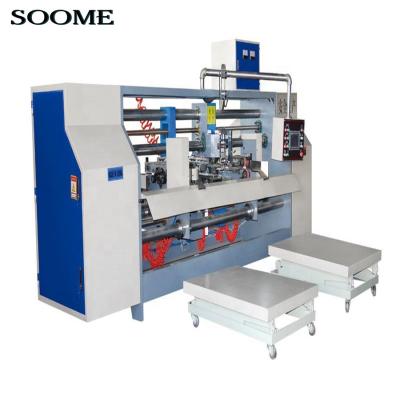 China High Speed ​​Semi-automatic Carton Corrugated Food Box Nail Stinging Machine for sale