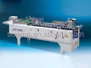 China machinery & SMZX-ZH Material SMZX-ZH Series Automatic Small Box Folding Gluing Machine for sale