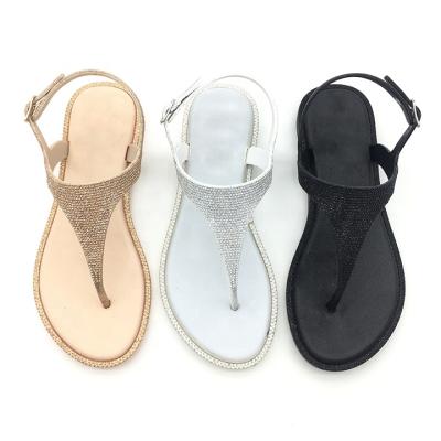 China Fashion Trend Sellers Women Holiday PVC Shoes Triangle Lady Slippers With Back Straps Itallian Flip Flops Sandals Elegant Hot for sale