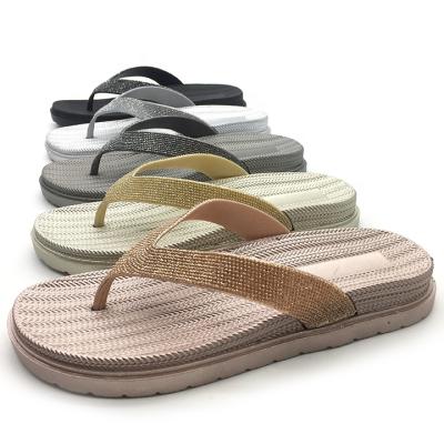 China Fashion Trend Summer PVC Slides Flip Flops Beach Slippers Women Causal Flats Shoes Slippers For Women 2021 for sale