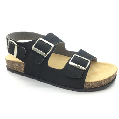 China Factory Direct Sales New Models Waterproof PVC PU Fabric Men's Beach Shoes Strap Sandals for sale