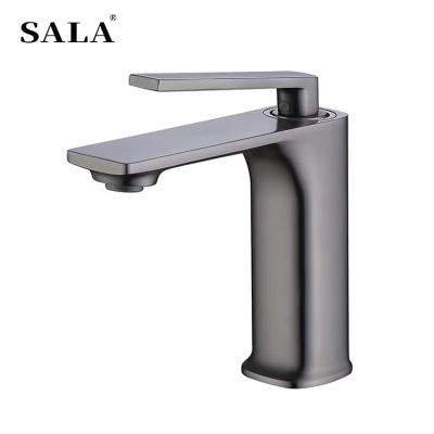 China Promotional Custom Small Lavatory Faucets Metered Modern Single Lever Bathroom Sink Faucet for sale