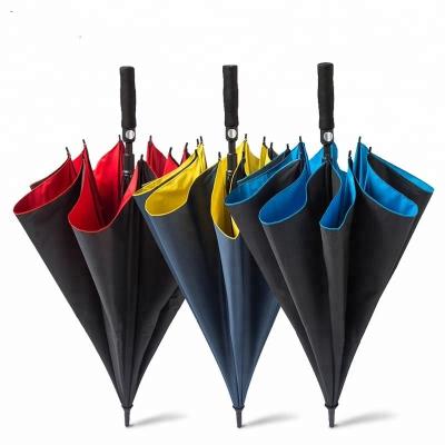 China CLASSIC golf umbrella with logo eva handle custprint windproof auto open advertising for adults rain umbrellas for sale