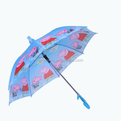 China Traditional kids umbrella for promotion with straight logo printing umbrellas for kids use with J handle in cheap from china for sale