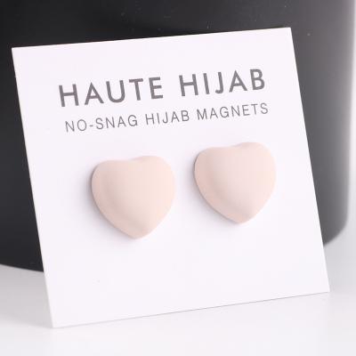 China Fashionable Custom Made Black Muslim Women White Gold Jewelry Strong Magnetic Jewelry Malaysia Hijab Pins Magnet Brooches for sale