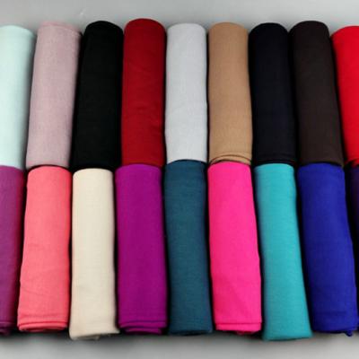 China Big Feeling Soft Smooth Muslim Women Scarves Cotton Turban Scarves Hijab Shawls Simple Hijab Scarf for sale