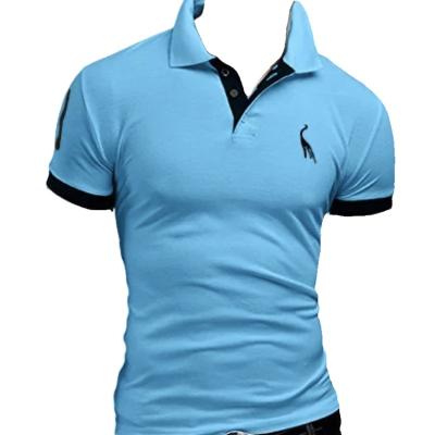 China Wholesale Breathable Anti Wrinkle Turtle Neck White Casual Polo T Shirts For Men for sale