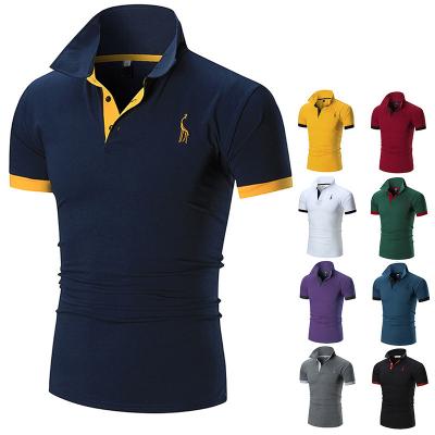 China Hot Selling Custom Made Men's Golf Polo Camiseta Polo Shirt For Anti-wrinkle Design Logo Polyester Solid Color Uniform for sale