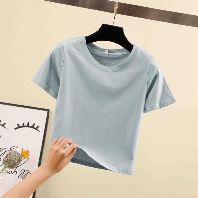 China high quality Anti-wrinkle manufacturer hot selling knitted cotton plus size T-shirt for women for sale