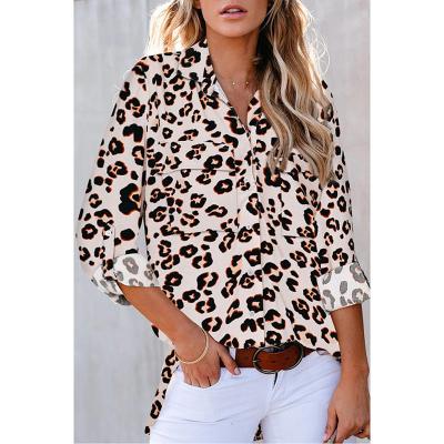 China Autumn Fashion Long Sleeve Floral Pattern Blouse Shirt Women Anti-pilling Casual Shirts for sale