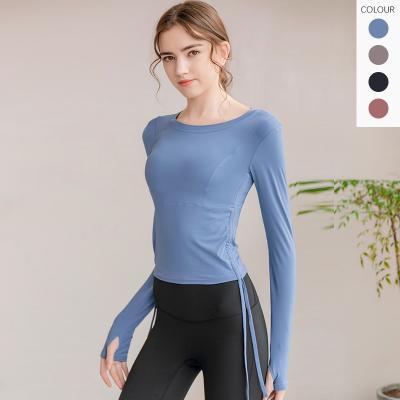 China Wholesale High Quality Soft Breathable Workout Yoga Long Sleeve Breathable Design Sport Fitness For Women for sale