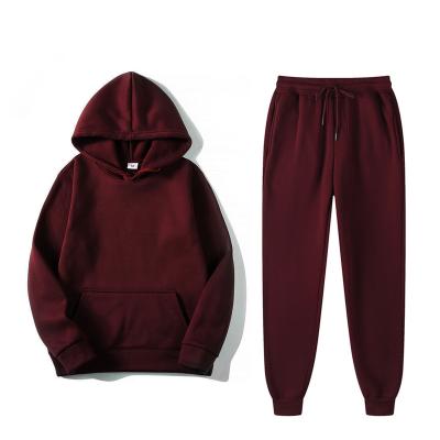 China Anti-wrinkle manufacturer new design low cost cotton sports tracksuit 2022 and fashionable hoodie set for sale