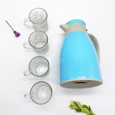 China New Launch Factory Liner Insulation Glass Jar Insulation Jar PORTABLE Glass Set 5 Piece Thermos Cup Glass Jar for sale