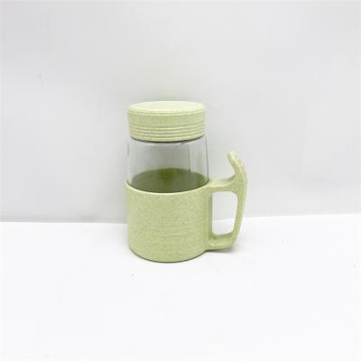 China Viable Factory launches new products Maixiang Cup Handle Glass Mug Cup with a lid and a handle. for sale