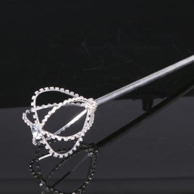 China Beautiful silver crystal pageant reenactment scepters for sale for sale