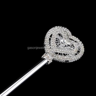 China Cheap Europe Gold Diamond Crown Scepter For Sale for sale