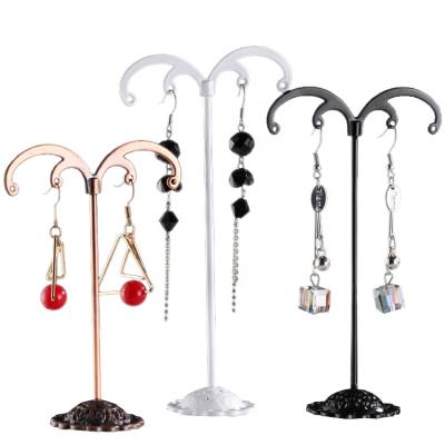 China Wholesale Storage Umbrella Style Metal Jewelry Earring Display and Earring Display Rack for sale