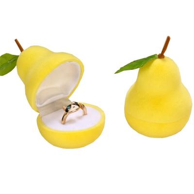 China Wedding Stud Earring Ring Necklace Sweet Pear Shaped Jewelry Box for sale