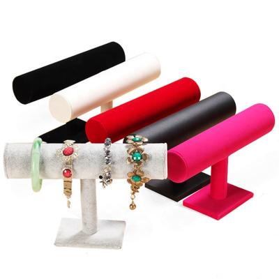 China Hot Sale Factory Sale Jewelry Bangle Bracelet Display Stand Velvet Covered Bracelet Stand Bangle Stand for sale