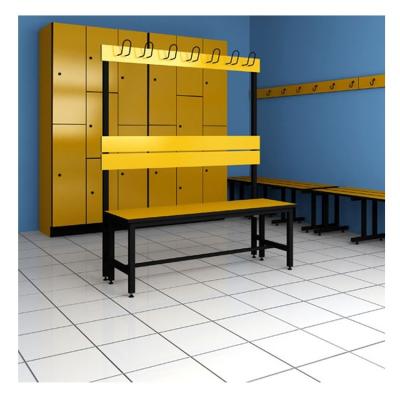 China Easy to clean; sustainable ; FuMeiHua HPL waterproof locker and changing room bench for sale