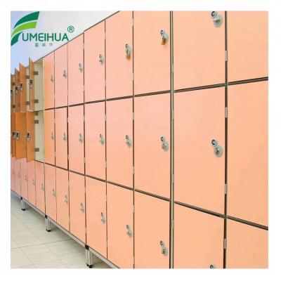 China Fire retardant ; raincoat ; sustainable ; Gymnasium Fireproof Compact Laminate Fitness RFID Compact Laminate Anti-impact Foot Locker Electronic Locker Cabinet for sale