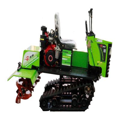 China Cultivate Chinese YURUI Maker Agriculture Machinery 12.5HP Power Tiller Cultivator Mini Rotary Equipment Tractor Diesel Track for sale