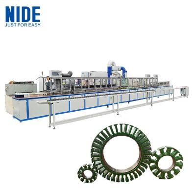 China Electrostatic powder coating automatic line for brushless motor stator core insulation for sale