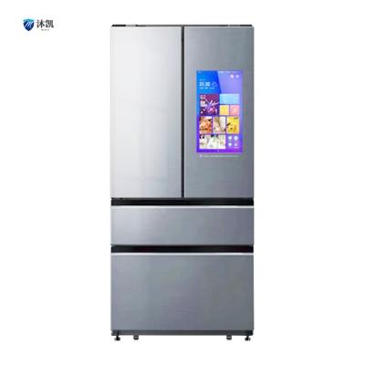 China COMPRESSOR Top Quality Smart 680L Stainless Steel 4 Doors French Door Refrigerators Fridges With Screen for sale