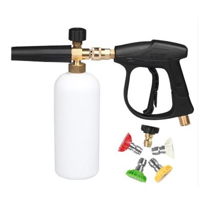 China Adjustable Foam Cannon Pressure Washer Gun Car Foam Gun Snow Foam Lance With Pressure Washer Nozzle T for sale