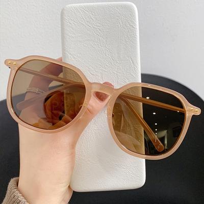 China Fashion Sunglasses Fashion TR90 Big Frame UV400 Sun Glasses Oversized Sunglasses For Women Sun Shading Oversized Sunglass for sale