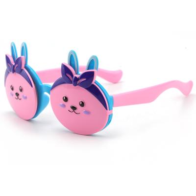 China Flip Up Girls Sunglasses TAC Polarized Sunglasses Cartoon TPEE Cartoon Rabbit Kids Sunglasses Eye Protect Sun Shading Glasses For Kids for sale