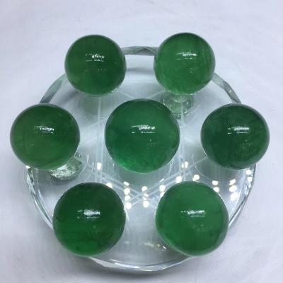 China China Green Onyx Faceted Ball Onyx Gemstones Suppliers Wholesale Green Fluorite Seven Star Tier Drilled for sale