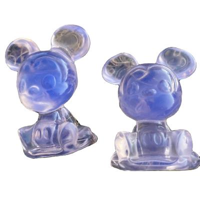 China China Hand Carve Protein Powder by Crystal Figurines Natural Crystal Crafts Mickey for sale