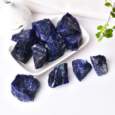 China China Best Quality Natural Blue Grain Stone Crystals Rough Healing Stones For Home Decoration for sale