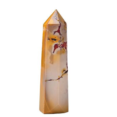 China China Best Feng Shui Decoration Healing Natural Crystal Open Mud Opal Ore Crystal Column for sale