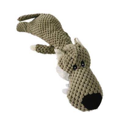 China 2021 China Sustainable Wholesale Recyclable Squeak Toys Dog Plush Pet Toy for sale