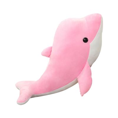 China Handmade Chinese Brand PP Cotton Filling Material Plush Pillow Dolphin Plush Stuffed Toy for sale