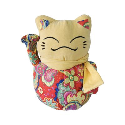 China Modern design anti-pilling handmade durable durable texture cat plush fine toy for sale