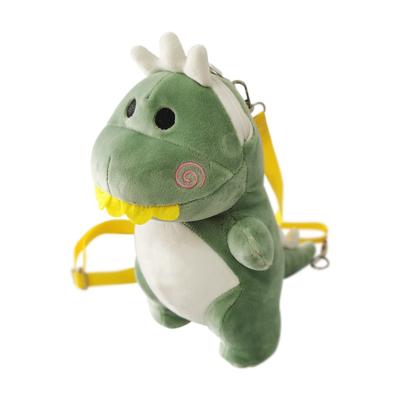 China Handmade Factory Low Price Gently Feel No Logo Dinosaur Plush Custom Erase Bag For Kids for sale