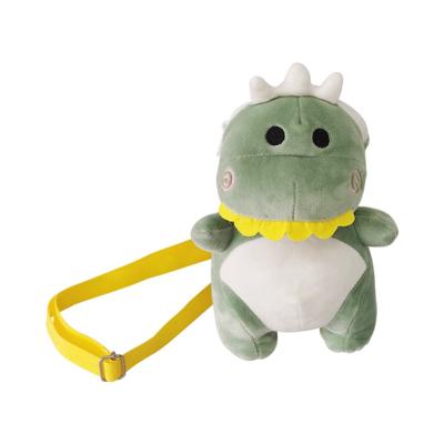 China Handmade Chinese Brand Logo Dinosaur Plush Toys Doll Comfortable Non Fading Custom Bags for sale