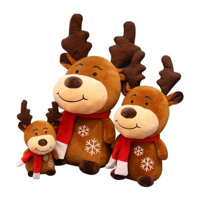 China Handmade Chinese Manufacturer Christmas Elk Plush Toy Christmas Moose Soft Plush Toy for sale