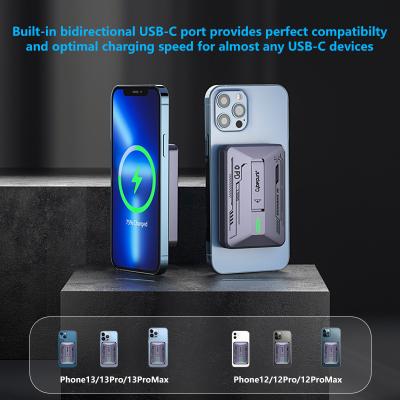 China 5000mAh Fast Wireless Charging Power Bank OEM/ODM Magnetic Powerbank for sale