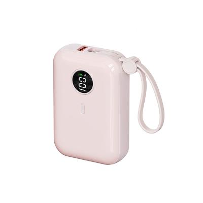 China Compact 10000mAh Mini Power Bank with 21700 Battery Lightweight ABS Design and PD20W Output for sale