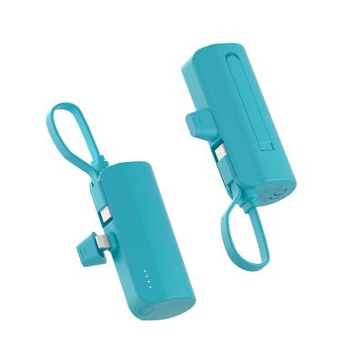 China 4500mAh Universal Tail Plug Power Bank With Charging Lithium Polymer Battery for sale