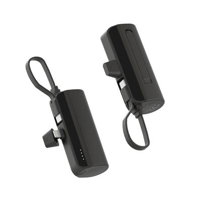 China Compacto ABS Litio Negro Polímero Plug de cola Powerbank 5V/2.1A Solución de carga en venta