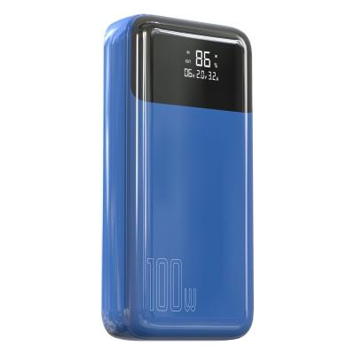 중국 25000mAh 리?? 폴리머 파워 뱅크 USB 충전 65W 타입 C1 30W 타입 C2 출력 판매용