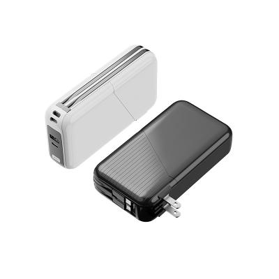 China 20000mAh White Wall Plug Power Bank for Multiple Devices for sale