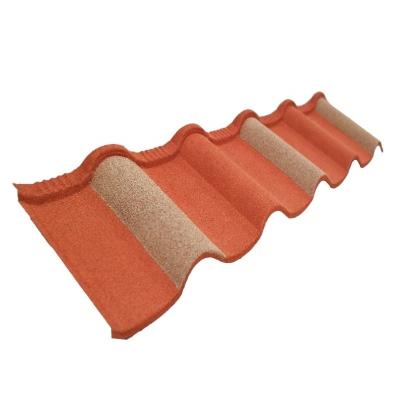 China Modern Economic Deep Milan Tile Factory Wholesale Color Stone Zinc Coated Metal Roofing Tiles And Accessories for sale