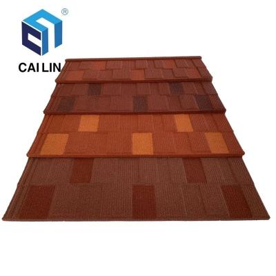 China Modern hot sale factory wholesale warranty roofing tile 50 shingle economic stone coated zinc roofing tiles and accessories for sale